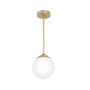 Hunter Fans 7.9" Hepburn Ceiling Light Modern Brass Finish - 1 of 4
