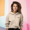 Dalix Rainbow Embroidered Fleece Cropped Hoodie Cold Fall Winter Women - 3 of 4