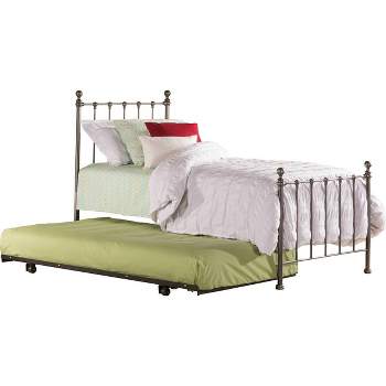 Twin Molly Bed Set with Rails and Trundle Steel - Hillsdale Furniture