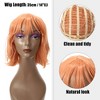 Unique Bargains Women Synthetic Fibre Curly Human Hair Wigs 14" with Wig Cap - 3 of 4