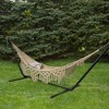 Northlight 31" x 78" Cotton Hammock with Lattice Pattern Tassels - Brown - image 2 of 4