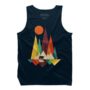 Men's Design By Humans Mountain Bear By radiomode Tank Top - 1 of 3