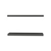 FONTOI 2PCS Storage Shelf Wall Mounted, Floating Shelf for Living Room Bathroom, Home Decor, Matte Gray, 31.5"*1.5"*9.8" - 4 of 4