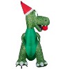 Holiday Time 8.5ft Tall T-Rex with Ornament Christmas Inflatable - 4 of 4