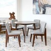 Christopher Knight Home Thomas Mid-Century Modern Solid Wood Upholstered Dining Chair (Set of 2) - 2 of 4
