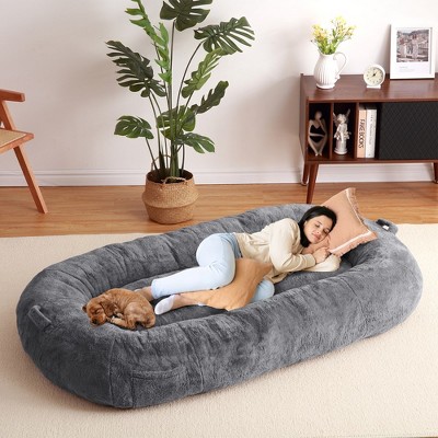 Giant Dog Bed for Men and Women, 71"x43.3"x10" - Washable & Plush Dog Bed for People, Suitable for Adults£¬Human-Sized Bed