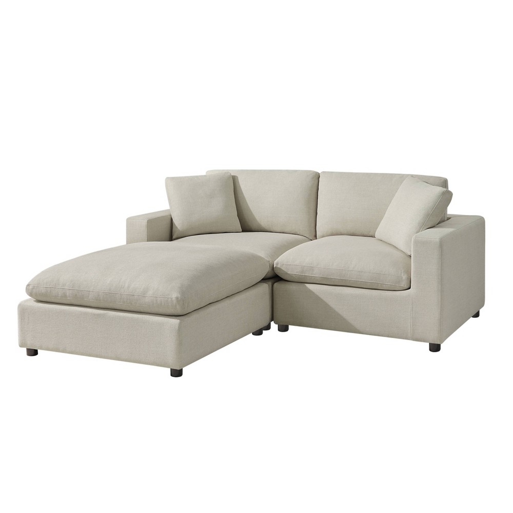 Comfort Pointe 3pc Casella Modular Chofa Beige Fabric
