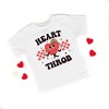 The Juniper Shop Checkered Heart Throb Toddler Short Sleeve Tee - 2 of 2