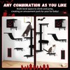 NAYSAYE 5 PCS Gothic Wall Mounted Cat Climber, Cat Wall Shelf Cat Tree, DIY Cat Walls Playground for Bedroom, Living Room Festival, Black, 17"*13"*7" - 3 of 4