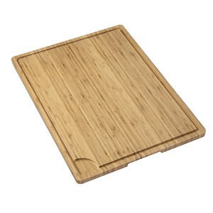 Bamboo Cutting Board Kitchen Heavy Duty Butcher Block Chopping Board Butchers Blocks Cutting Boards With Juice Groove for Meat - 1 of 4