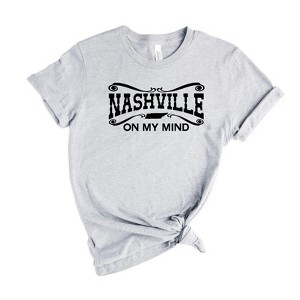 Simply Sage Market Women's Nashville On My Mind Short Sleeve Graphic Tee - 1 of 2