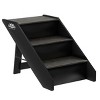 Pet Adobe 3-Step Compact Folding Carpeted Wood Pet Stairs - Gray - image 4 of 4