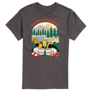 Men's - Disney - Coffee and Camping Short Sleeve Graphic T-Shirt - 1 of 4