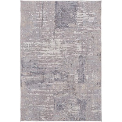 Lennox Transitional Abstract Taupe/Tan/Blue Area Rug