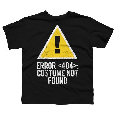 Boy's Design By Humans Halloween Error 404 Costume Not Found Apparel By COVI T-Shirt