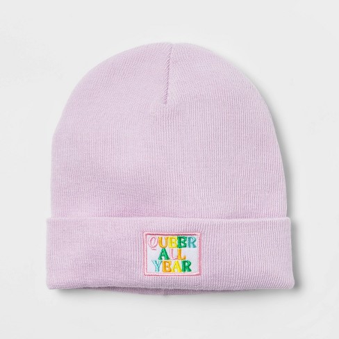 Pride Adult Ash + Chess Beanie - Purple - image 1 of 4