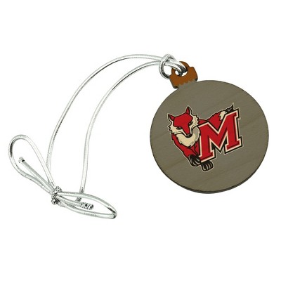Marist College Secondary Logo Mini Small Tiny Wood Christmas Tree Holiday Ornament