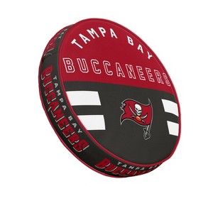 NFL Tampa Bay Buccaneers Circle Plushlete Pillow: Team Logo Round Throw Pillow - 1 of 3