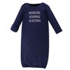 Hudson Baby Infant Boy Cotton Gowns, Bonjour, Preemie-Newborn - 3 of 4