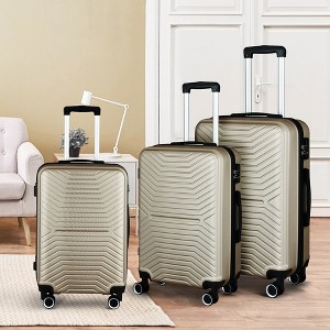 Luggage Sets, 3 Piece Luggage Expandable Suitcase Set, Hardshell 4-Wheel Spinner Luggage w/TSA Lock, ABS Clearance Suitcase Sets 20"/24"/28" - 1 of 4