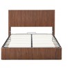 GDFStudio Bright Rustic Wooden Corrugated Curved Queen Size Storage Bed - 4 of 4
