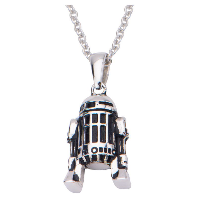 Women's  'Star Wars' R2-D2 925 Sterling Silver Pendant with Chain (18"), 1 of 4