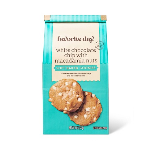 White Chocolate Chip with Macadamia Nuts Soft Baked Cookies - 8oz - Favorite Day™ - image 1 of 3