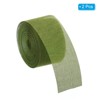 Unique Bargains DIY Crafts Decoration Soft Burlap Fabric Wired Ribbon 2 Pcs - 3 of 4