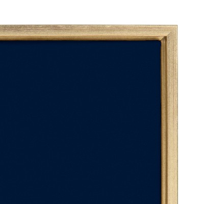 Floralis C Gold Framed Canvas with Multicolor Floral Print