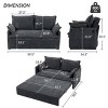 Sleeper Sofa,Corduroy Convertible Sleeper Sofa With USB Charging Ports And Pillows,Convertible Sofa Bed,Sleeper Sofa  For Living Room-Cuddlewood - 4 of 4