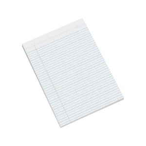 MyOfficeInnovations Notepads 8.5 x 11.75 Wide White 50 Sheets/Pad 12 Pads/Pack MYO814000 - 1 of 1