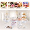 Winado 12-Piece Dessert Table Display Set In White Metal Cake Stand Set With Donut Stand - 4 of 4