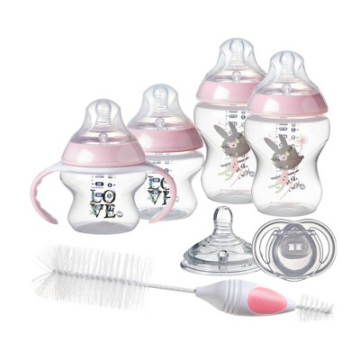Tommee Tippee Closer to Nature Baby Bottle Gift Set - Pink - 8ct