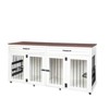 FURNIinspire Heavy Duty Dog Cage with Double Door Pet Wooden House ,Suitable for Medium to Large Dogs, 30.3"*21.2"*23.2" - 3 of 4