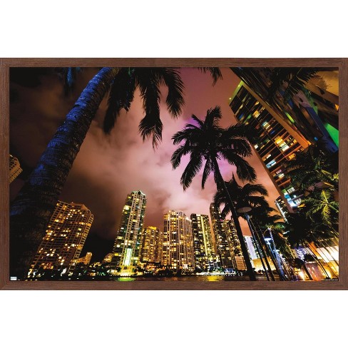 Evergreen Ultra-Thin Edgelight LED Wall Decor, Round, Miami Dolphins- 23 x  23 Inches Made In USA