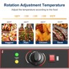 Electric Indoor Grill, 1800W Commercial Portable BBQ Grill Smokeless Countertop Grill with Removable Griddle, Stainless Steel, for Restaurant Home - 4 of 4
