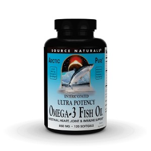 ArcticPure Enteric Coated Omega 3 Fish Oil by Source Naturals, Inc.  -  120 Softgel - 1 of 3