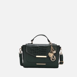 MKF Collection Sylvie Croco Embossed Vegan Leather Women’s Satchel Shoulder Bag by Mia K - 1 of 4
