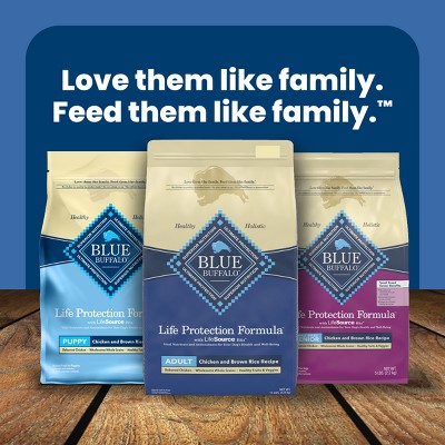 Blue Buffalo Adult Chicken and Brown Rice Dry Dog Food, 5 lbs