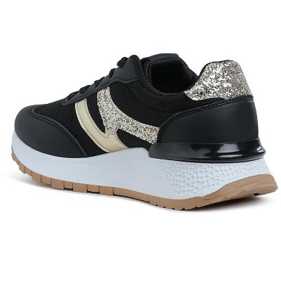 Женские кроссовки London Rag Womens Tapers Glitter Detail Chunky Sneakers 7 — фото 3