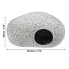 Unique Bargains Ceramic Aquarium Fish Tank Decoration Hideaway Rock Cave Gray 5.79x3.74x2.99 Inches - 4 of 4
