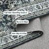 Living Room Rug Washable, Soft Vintage Floral Large Bedroom Rugs Classic Retro Indoor Floor Carpet, Low Pile Non-Slip Farmhouse Rugs - 2 of 4