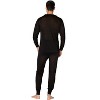 Intimo Men's Classic Silk Long John Adult Pajama Set Top and Bottom - 2 of 4