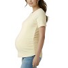 Women's Women's Crew Neck Side-Ruched Maternity Short Sleeve Top | Motherhood Maternity - 3 of 3