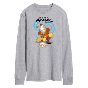 Men's - Avatar: The Last Airbender - Aang Swirl Long Sleeve Graphic T-Shirt - 1 of 4