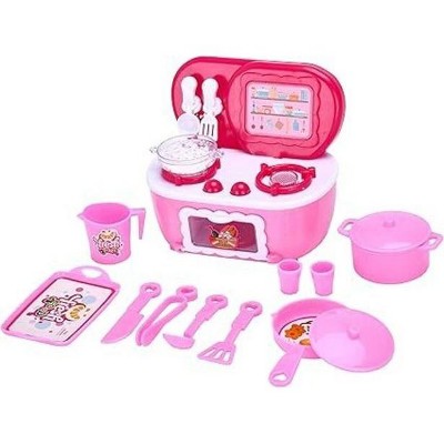 Image of PixieCrush Cooking Playset Toy for Toddlers, Pink