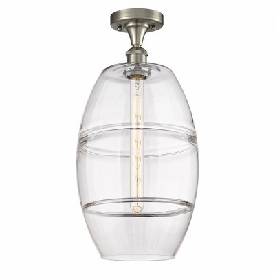 Vaz - 1 Light Semi-Flush Mount In Industrial Style-19.75 Inches Tall and 10 Inches Wide