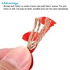 Unique Bargains Jungle Wedding Party Home Decor Burlap Leaf Ribbon Artificial Vine 2 Pcs - 4 of 4