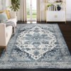 Machine Washable Area Rug Non Slip Non Shedding Rug Boho Vintage Low Pile Carpet Foldable Stain Resistant Rugs for Bedroom Living Room - 2 of 4