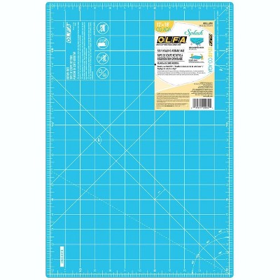 OLFA Double-Sided Self-Healing Cutting Mat 12"X18"-Aqua